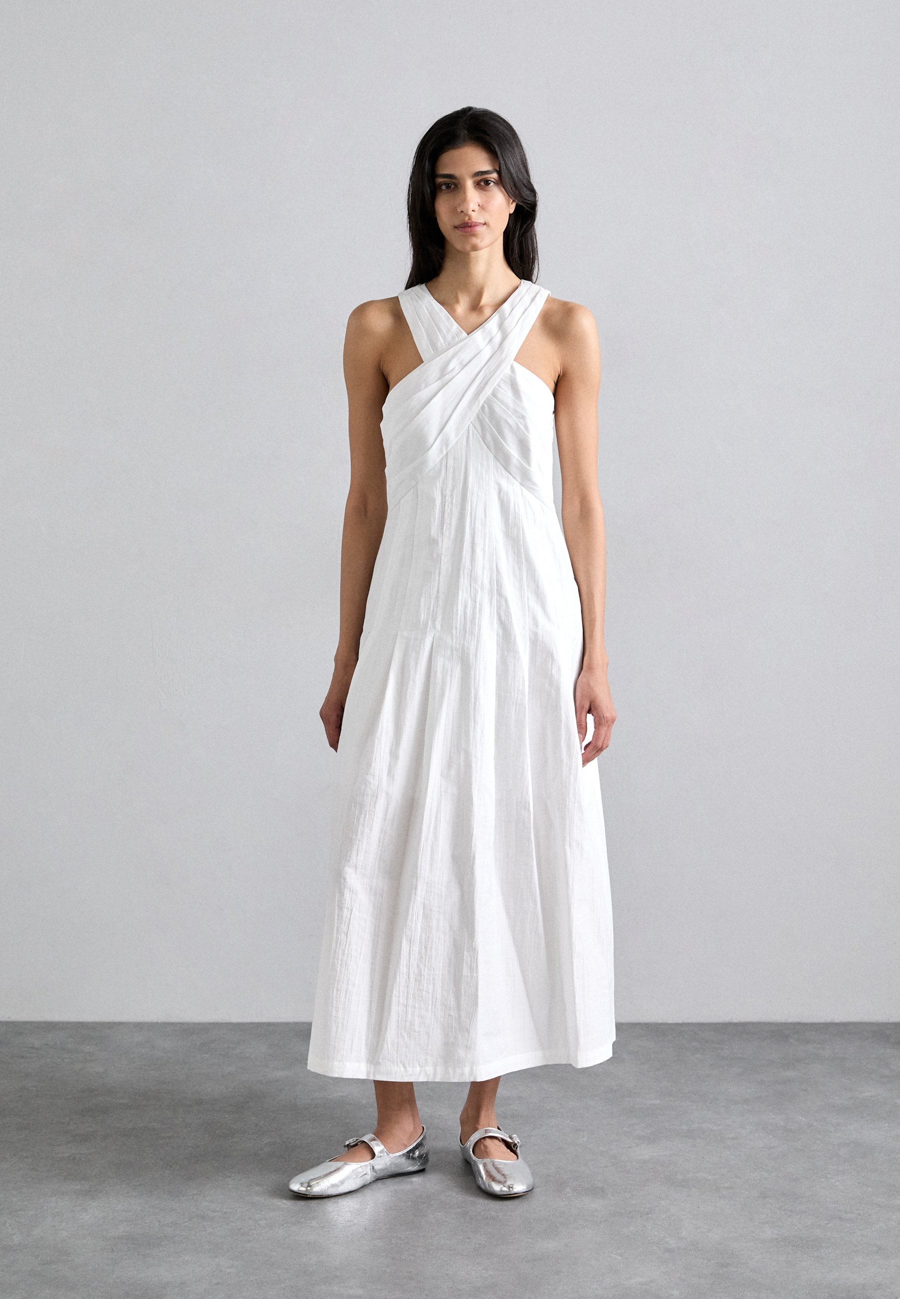 sandro ROBE - Maxi dress - blanc/white - Zalando sandro ROBE - Maxi dress - blanc/white - Zalando