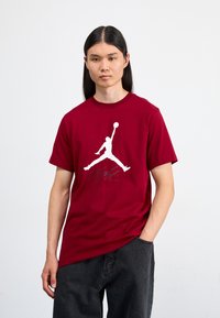 Jordan - JUMPMAN FLIGHT TEE - Marškinėliai su spaudiniu - team red/white Miniatiūros vaizdas 1