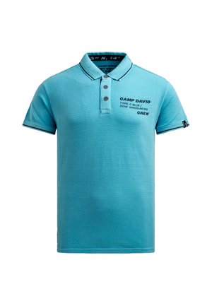 Camp David, CAMP DAVID POLOSHIRT WINDSURFING KURZARMSHIRT MIT POLOKRAGEN - T-shirt print - hellblau