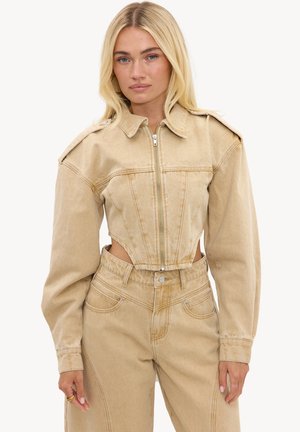 LOAVIES, DON'T LET GO - Veste en jean - sand   denim