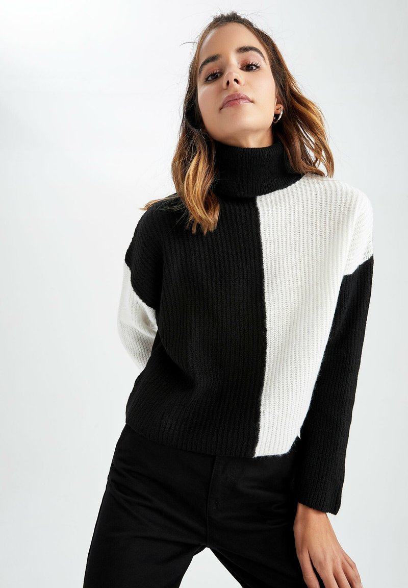 DeFacto Pullover black/noir ZALANDO.FR