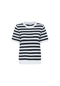 Triko s potiskem - chalk black deep stripe
