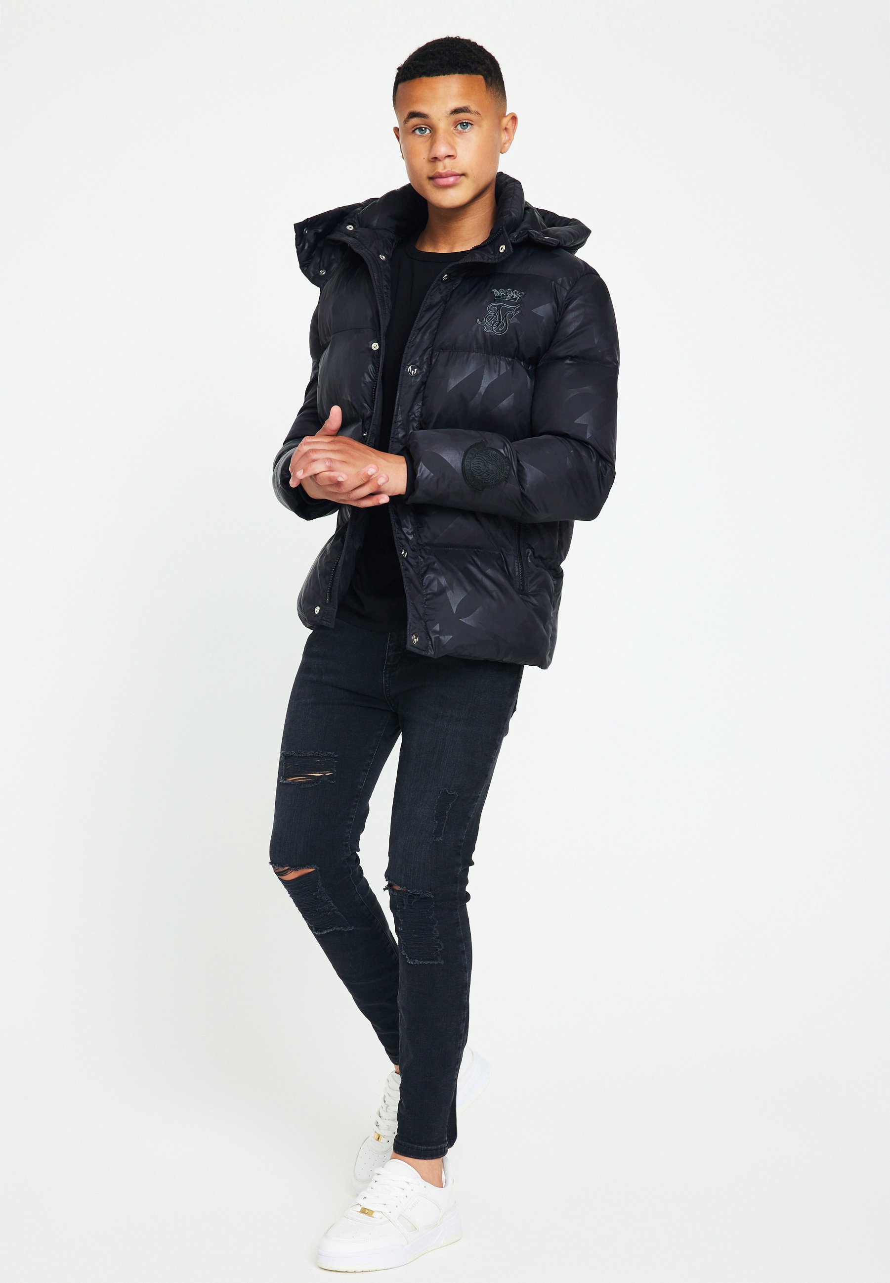 SIKSILK Abrigo de invierno - black/negro - Zalando.es