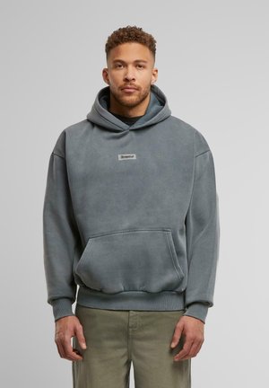 Dropsize HEAVY MIDDLE PATCH  - Džemperis ar kapuci - washedgrey