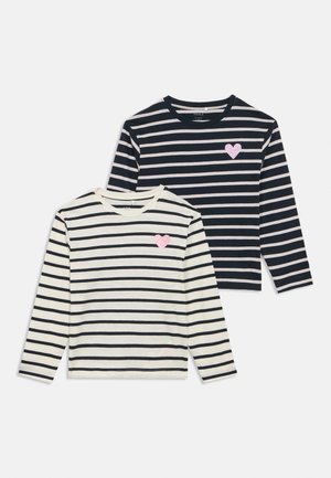 NKFTENISA 2 PACK REG - Ilgarankovis viršutinės dalies drabužis - off-white/dark blue