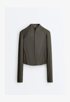 OYSHO COMFORTLUX TECHNICAL - Športna jakna - dark green