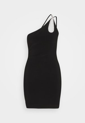 Forever New JASMINE TEARDROP BODYCON MINI - Džersejové šaty - black