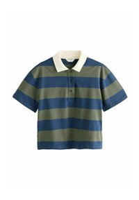 STRIPE RUGBY - Poloshirts - green navy stripe