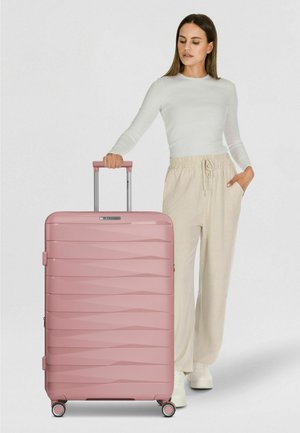 FRANKY, LONDON 4 ROLLEN TROLLEY L 74 CM MIT DEHNFALTE UNISEX - Trolley - rose
