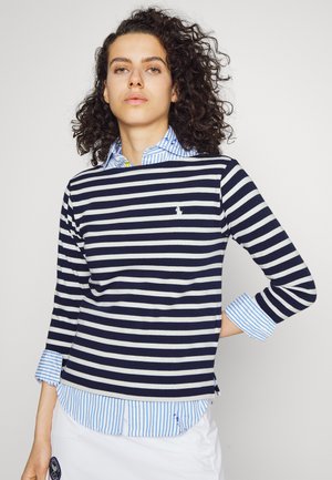 MARINER - Topper langermet - french navy/white
