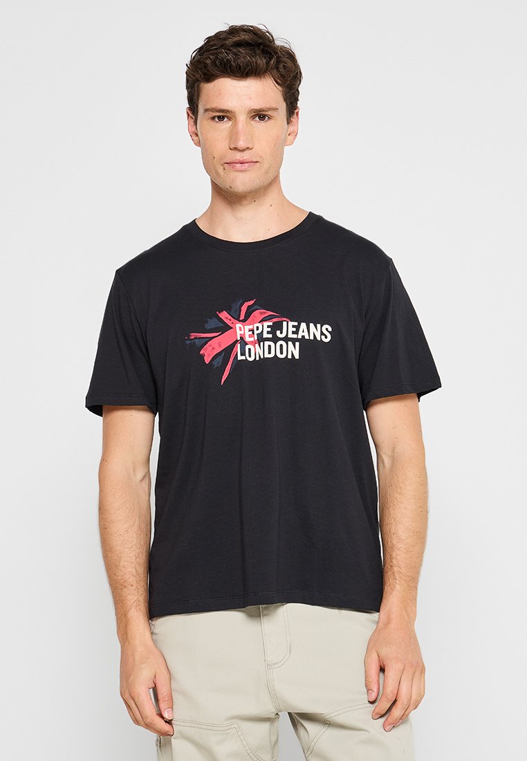 Pepe Jeans T-shirt print zwart