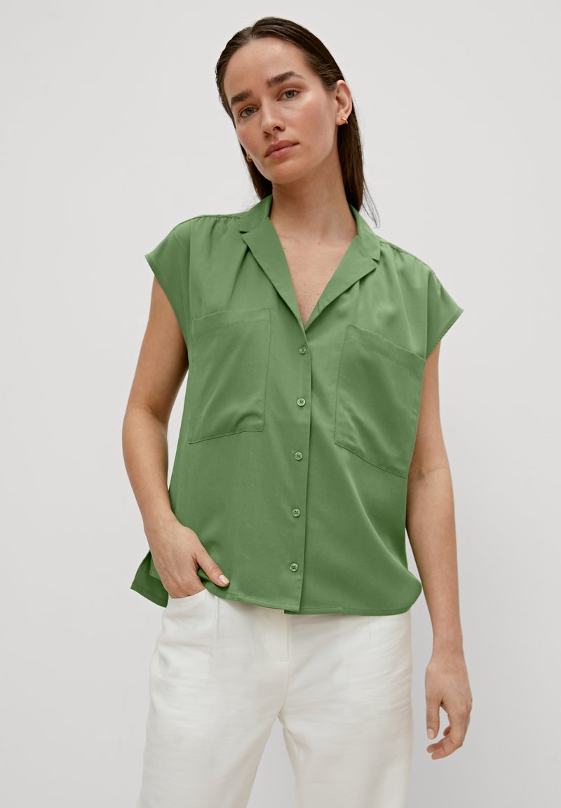 comma Button-down blouse - bright green