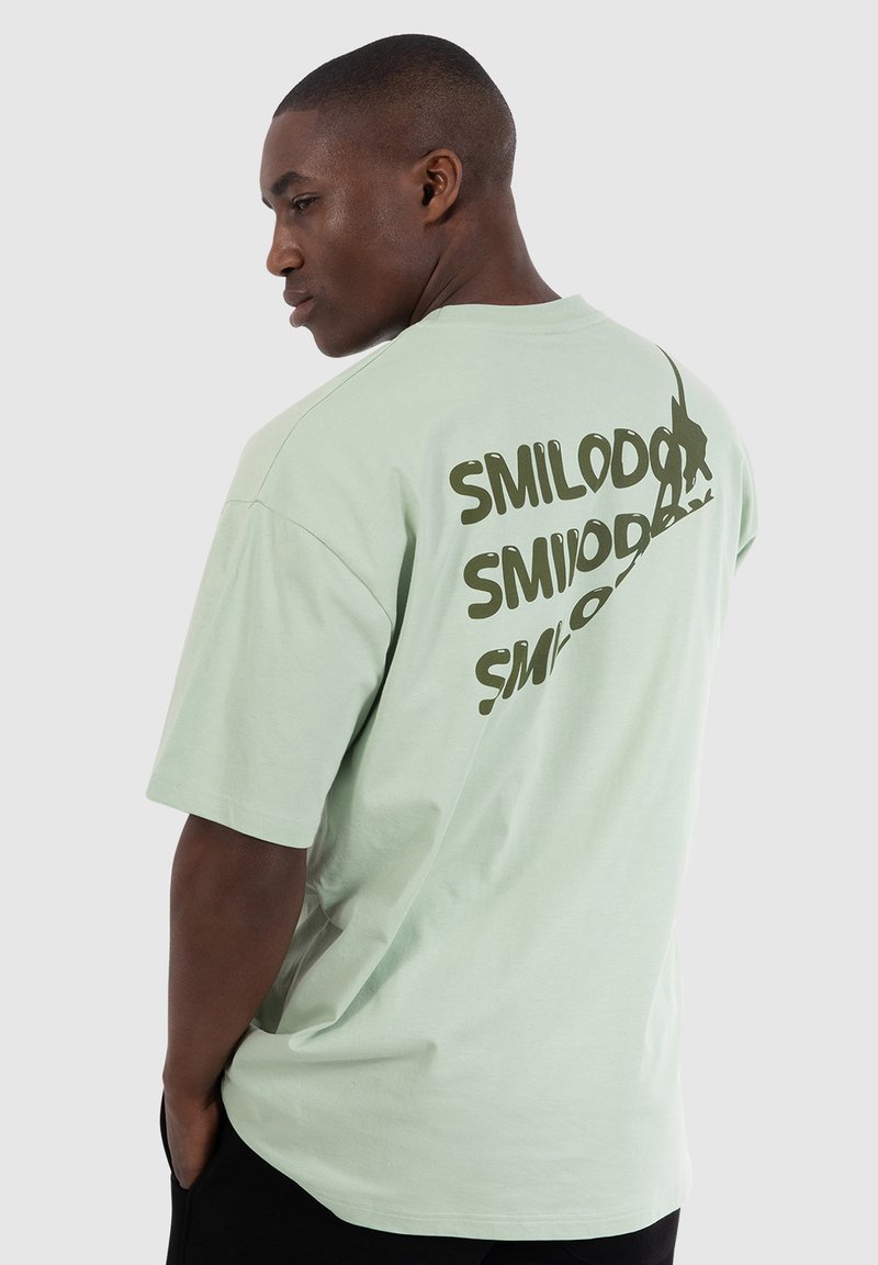 Smilodox MALIN - Triko s potiskem - hellgrün