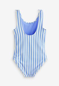 Next FRILL SLEEVE REGULAR FIT - Fürdőruha - blue white stripe