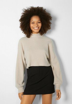 LONG SLEEVE HIGH NECK 07788831 - Maglione - sand