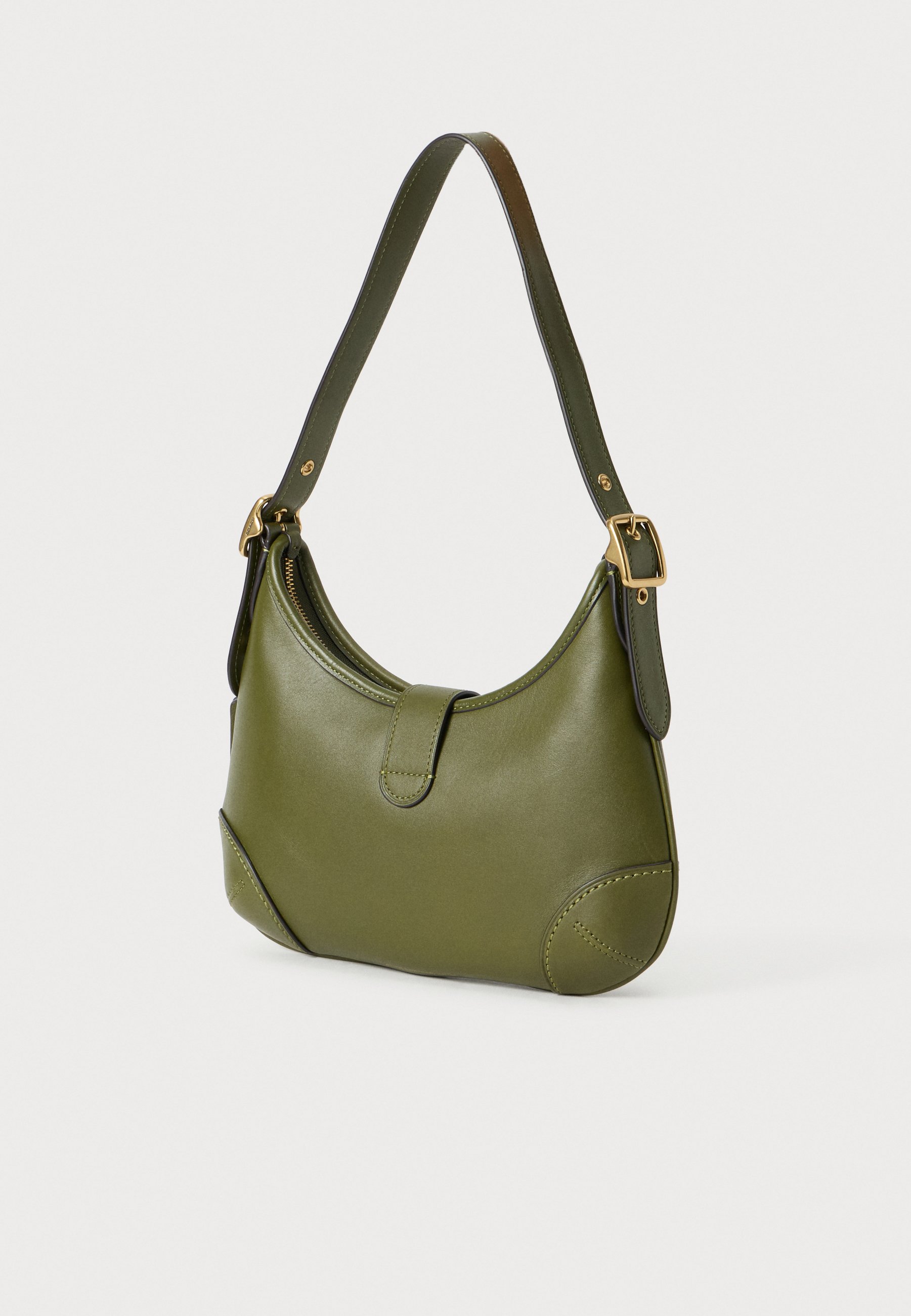 バッグ COACH Hobo Green Signature Half Moon COACH HAMPTONS HOBO BAG - Handbag - olive - Zalando.co.uk