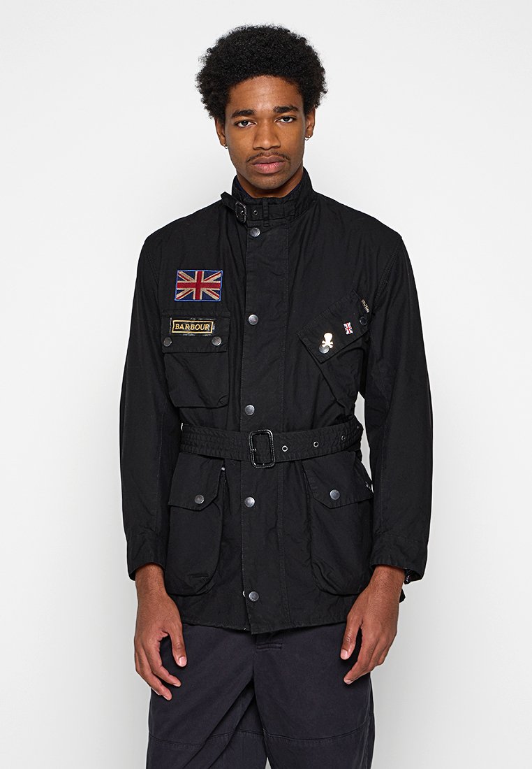 Barbour International Lichte jas zwart