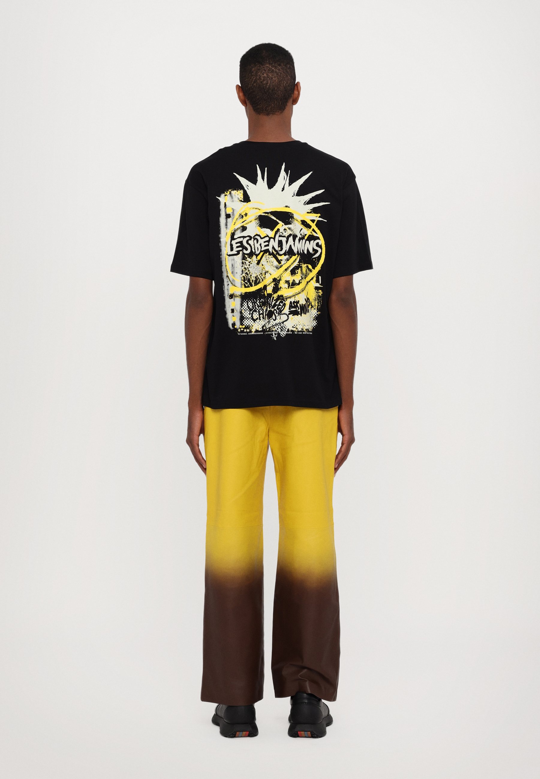 Les Benjamins SHORT SLEEVE TEE UNISEX - Print T-shirt - black 