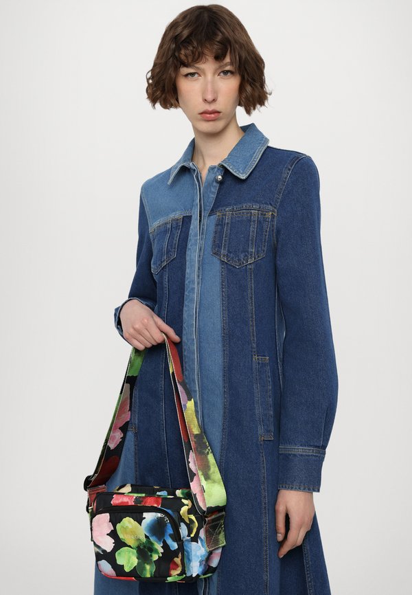 LONG SLEEVE  - Denim dress - two tone denim2