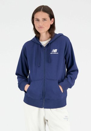 NB ESSENTIALS STACKED LOGO  - Sweatjacke - nb navy