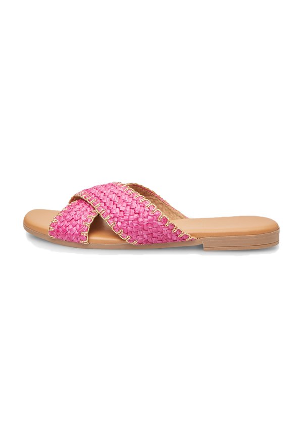 Pantolette flach - fucsia