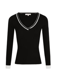 WITH V-NECK - Trui - noir