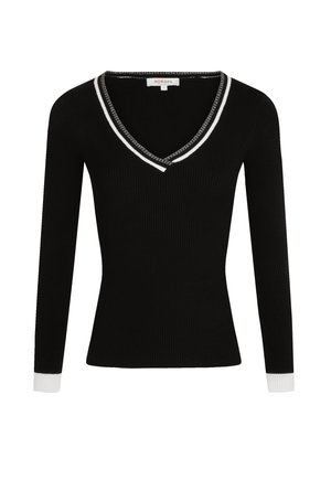 Morgan WITH V-NECK - Jumper - noir