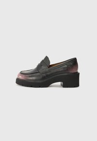 MILAH - Cipele na petu s platformom - black/mauve