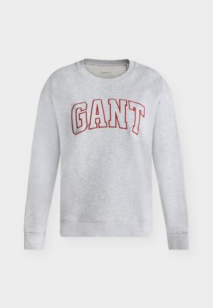 GANT, GRAPHIC C NECK - Sweatshirt - light grey melange