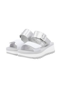 Rieker Sport Mules - silber platin