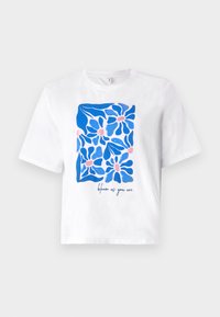 ONLRITA FLOWER BOX - T-shirt imprimé - bright white