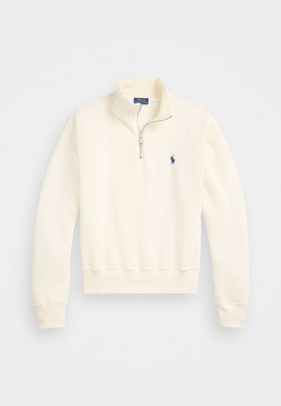 Polo Ralph Lauren FLEECE QUARTER ZIP - Sweatshirt - clubhouse cream