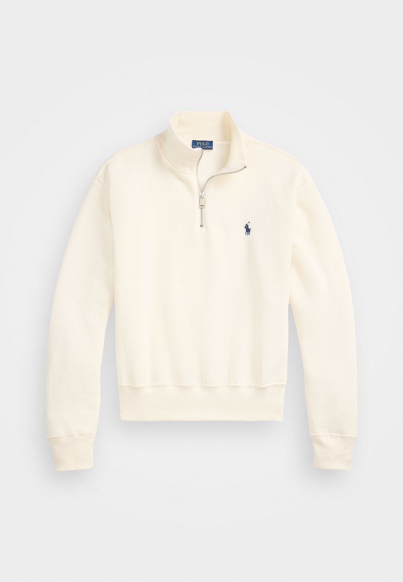 Polo Ralph Lauren FLEECE QUARTER ZIP - Collegepaita - clubhouse cream
