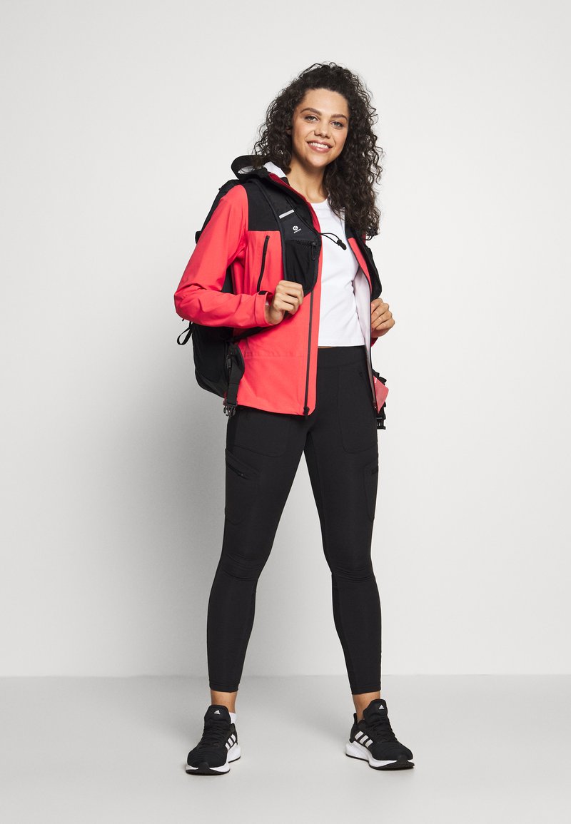 The North Face Womens Tente Jacket Hardshelljacke Cayenne Red Black Koralle Zalando De