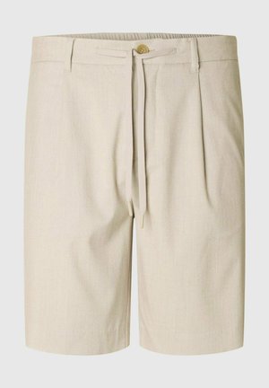 Selected, Drawstring - Rövidnadrágok - light sand melange