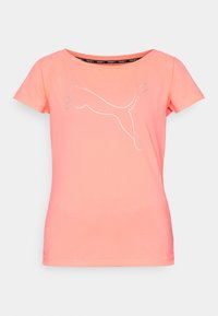 TRAIN FAVORITE CAT TEE - Sports T-shirt - sunset glow