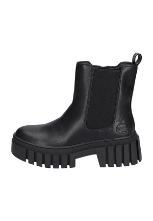 Platform ankle boots - schwarz