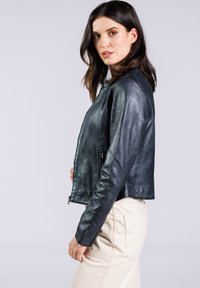 Freaky Nation Leren jas - silverblack