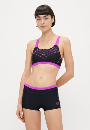 PROPOSAL SWIMSUIT TWO PIECES - Bikini - black/very fuchsia