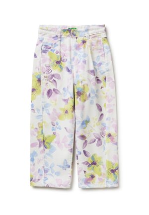 United Colors of Benetton BAGGY FIT FLORAL TROUSERS. - Jean boyfriend - multicolor
