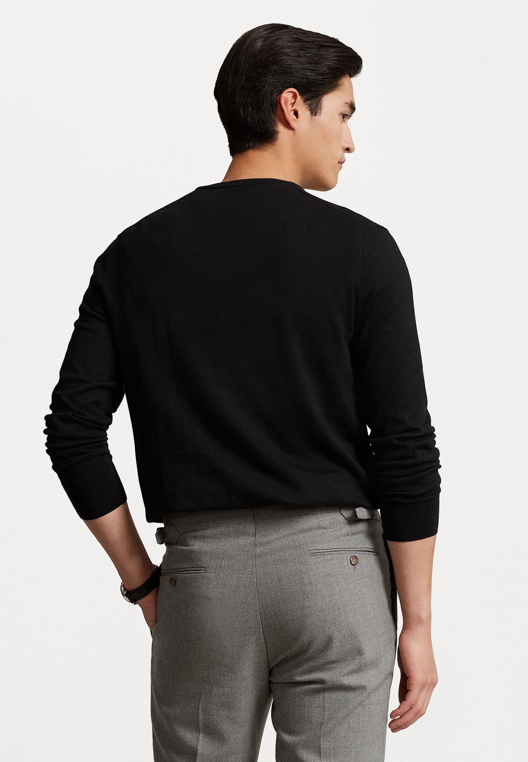 Polo Ralph Lauren SLIM FIT - Strickpullover - black/schwarz