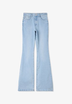 Terranova, JEANS A ZAMPA A VITA ALTA - Jeans bootcut - blu denim chiaro
