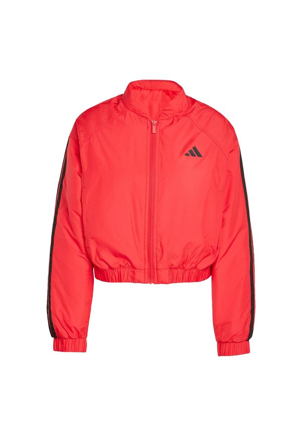 ESSENTIALS 3-STRIPES INSULATED CROP BOMBER - Training jacket - pure ruby2