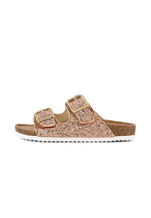 Sandalias planas - pink gold