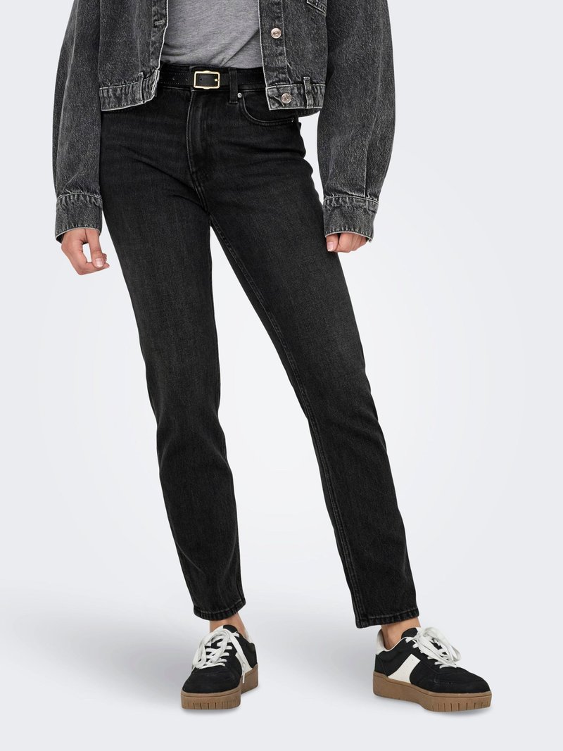 ONLY Tiesaus kirpimo džinsai - black denim