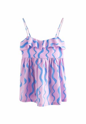 STRAPPY CAMI RUFFLE - REGULAR FIT - Linne - pink print