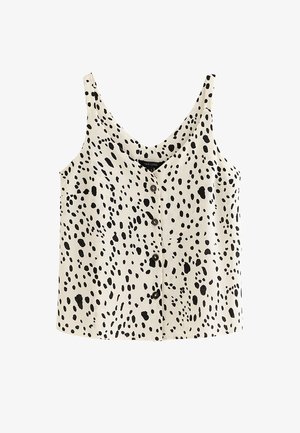 New Look, ABSTRACT PRINT V-NECK CAMI TOP - Blouse - off white