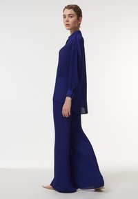 Leem WIDE - PLISSE  - Broek - purple