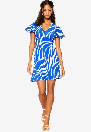 FLUTTER SLEEVE TIE BACK REGULAR FIT - Vardagsklänning - blue