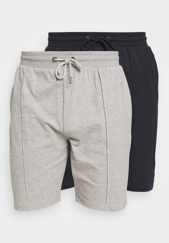 SMART 2 PACK - Shorts - navy/grey marl
